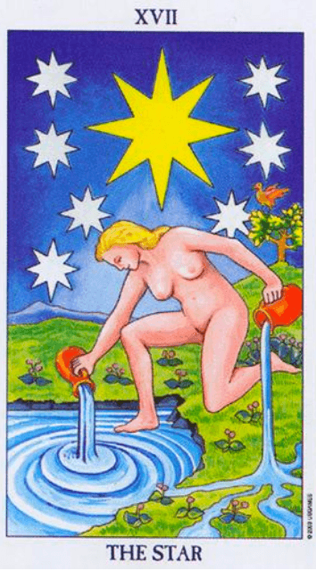 Carta El Loco del tarot Rider-Waite mostrando a un joven caminando al borde de un precipicio con una rosa blanca y un perro a su lado.