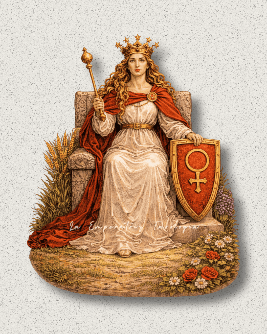 Ilustración del arcano El Loco del tarot inspirada en el Rider-Waite, creación visual de La Emperatriz Tarología