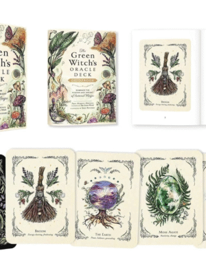 Green Witch Oracle Deck – 50 cartas mágicas y libro guía inspirador (en inglés)