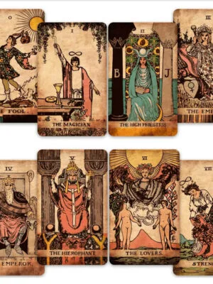 Tarot Rider Waite Vintage – Mazo Mágico de 78 Cartas Estilo Coleccionista