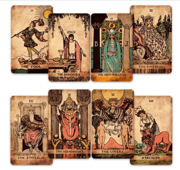 Tarot Rider Waite Vintage – Mazo Mágico de 78 Cartas Estilo Coleccionista