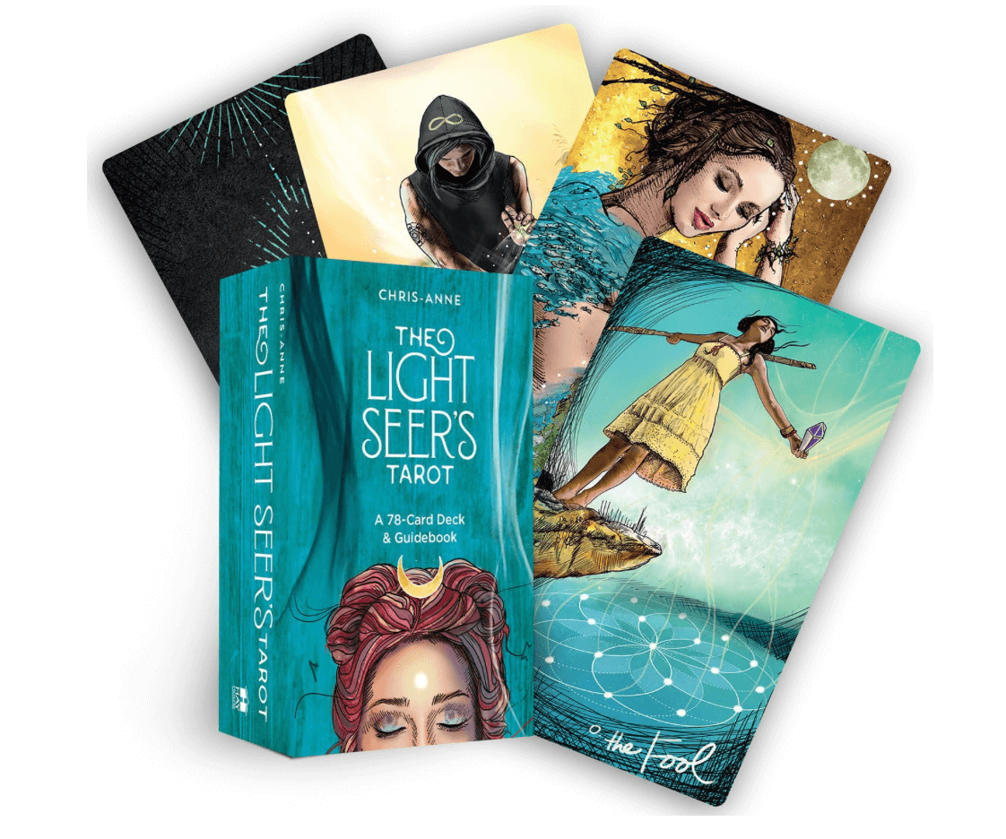 Light Seer’s Tarot – Caja y cartas Baraja Light Seer’s Tarot de Chris-Anne con caja y cartas modernas de ilustraciones vibrantes