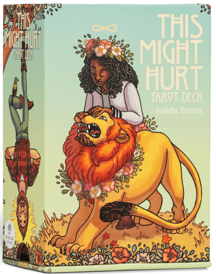 This Might Hurt Tarot Deck mazo de tarot moderno inspirado en Rider Waite con ilustraciones contemporáneas