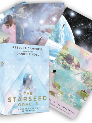 Starseed Oracle mazo de cartas oráculo con ilustraciones cósmicas y simbolismo espiritual