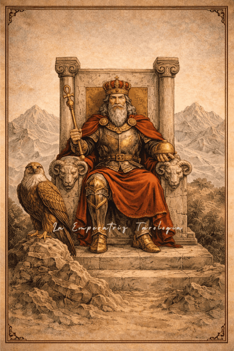 Ilustración del arcano El Loco del tarot inspirada en el Rider-Waite, creación visual de La Emperatriz Tarología